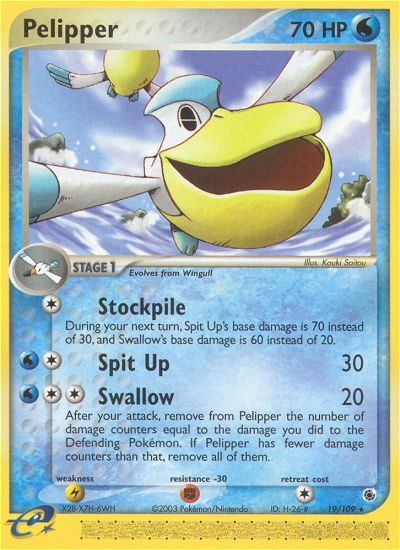 EX Ruby&Sapphire Pelipper #19/109